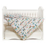 Exchange Bed 3 El Twins Modern New 3040-PMN-04, It*S A Boy, White/Blue